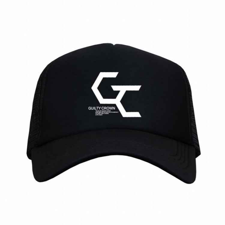 Guilty Crown Black reseau Breathable Hat