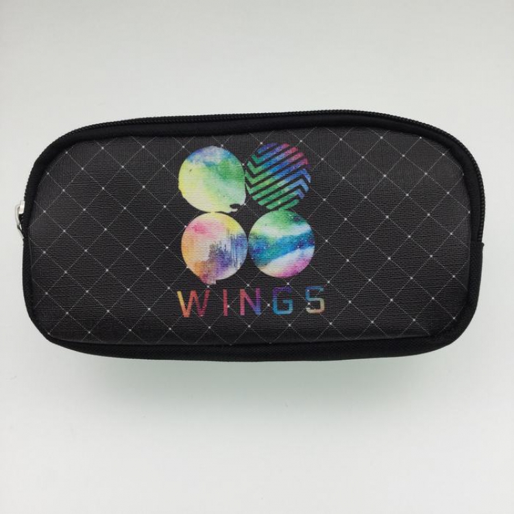 WANGS waterproof Hemp gauze Pencil Bag 20X10X6.5CM