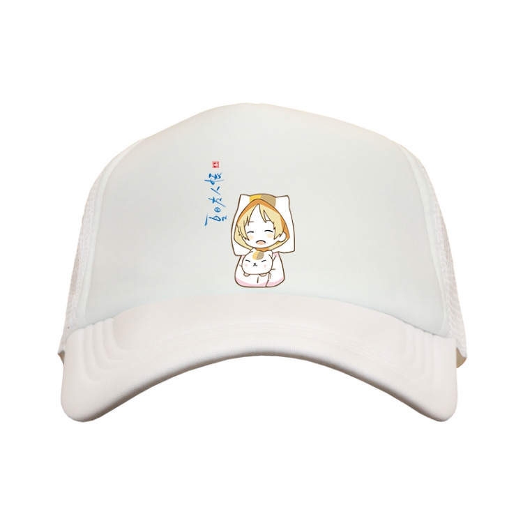 Natsume_Yuujintyou White Mesh material Sunhat