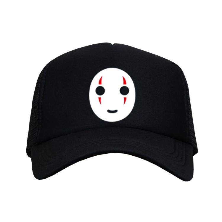 Spirited Away No Face man Black Mesh material Sunhat