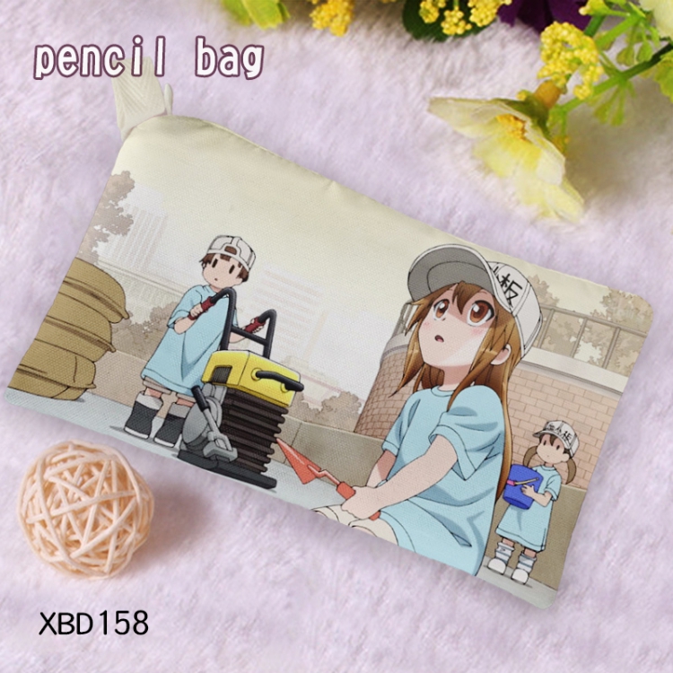 Working cell Oxford cloth Pencil Bag 12X23CM price for 5 pcs XBD158