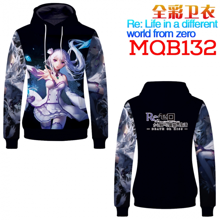 Re:Zero kara Hajimeru Isekai Seikatsu Patch pocket Long sleeve coat Headgear Hip hop sweatshirt M L XL XXL XXXL MQB132