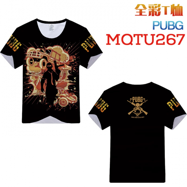 Playerunknowns Batt Full Color Printing Short sleeve T-shirt S M L XL XXL XXXL MQTU268