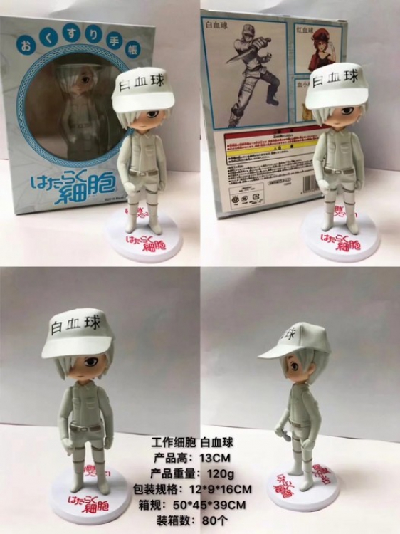 Working cell Leukocyte Standing Boxed Figure Decoration 13CM 120G a box of 80