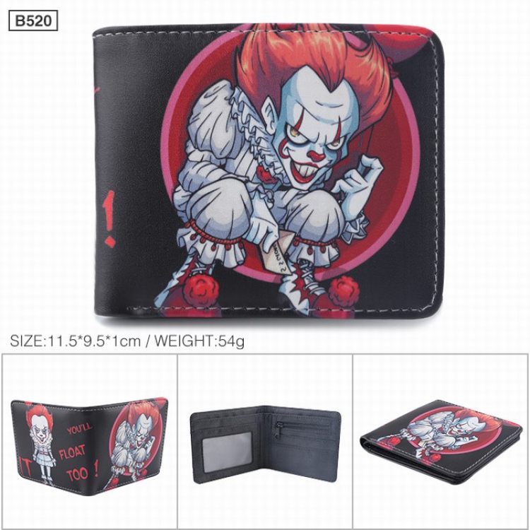 Clown Twill Fold Short paragraph Wallet Purse style A