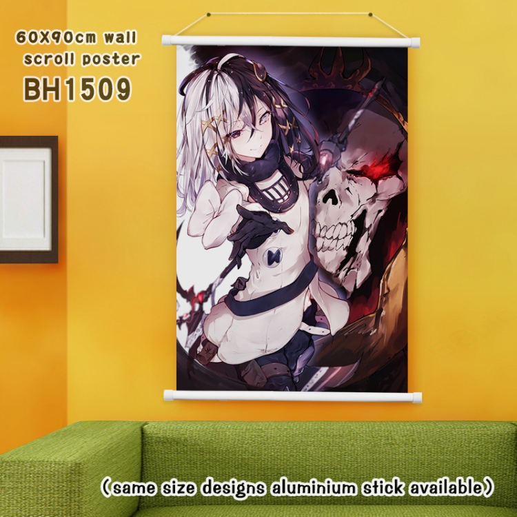 Overlord White Plastic rod Cloth painting Wall Scroll 60X90CM BH1509