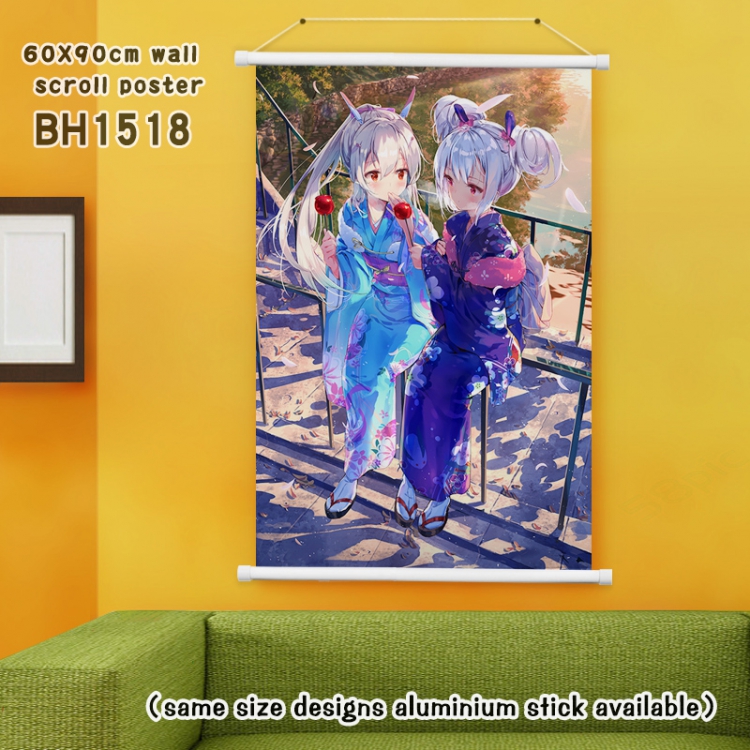 Azur Lane White Plastic rod Cloth painting Wall Scroll 60X90CM BH1518