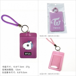 BTS BT21 Cartoon card set Purp...