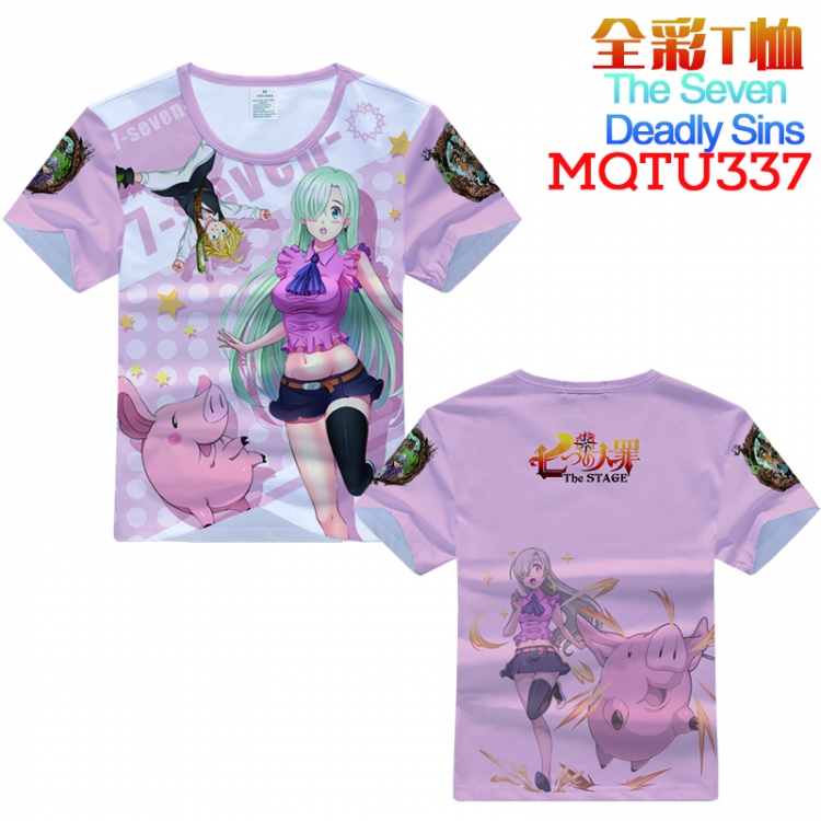 The Seven Deadly Sins Full Color Printing Short sleeve T-shirt S M L XL XXL XXXL MQTU337