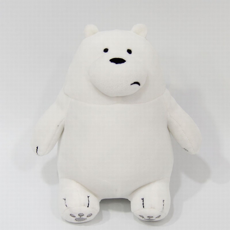 We Bare Bears White bear Sitting position Style A Plush cartoon doll toy 28CM price for 5 pcs