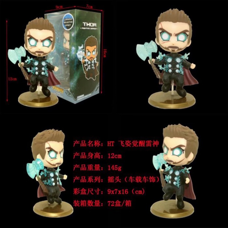 The avengers allianc HT Flying posture Thor Figure Decoration 12CM 145G a box of 72