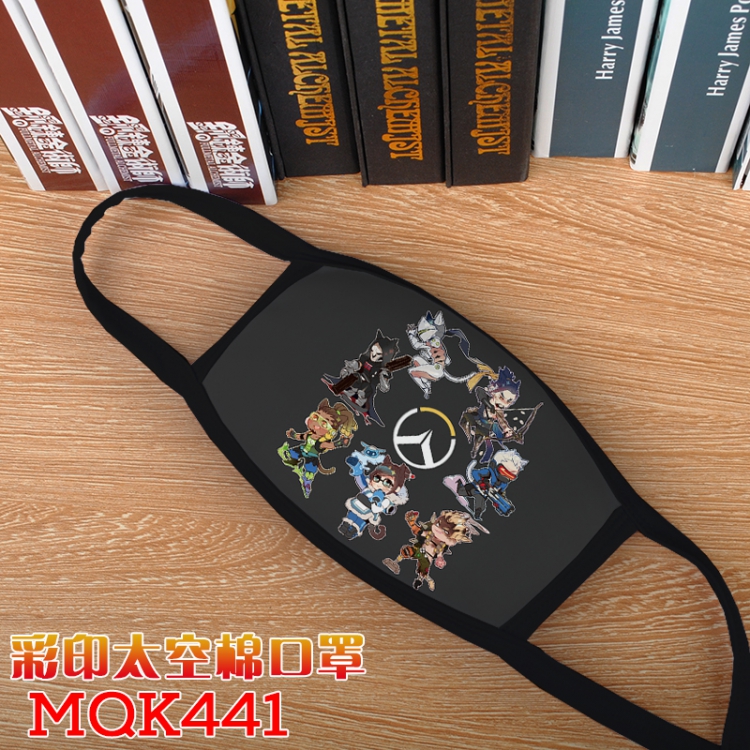 Overwatch Color printing Space cotton Mask price for 5 pcs MQK441