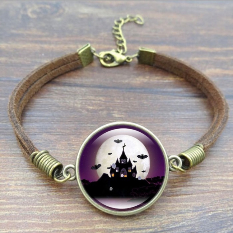 Halloween Brown rope alloy bracelet Pendant2CM 15G price for 2 pcs Style I
