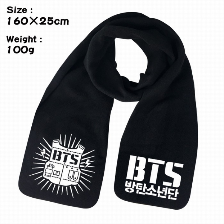 BTS Body armor Keep warm Plush Scarf Bib 160X25CM 100G