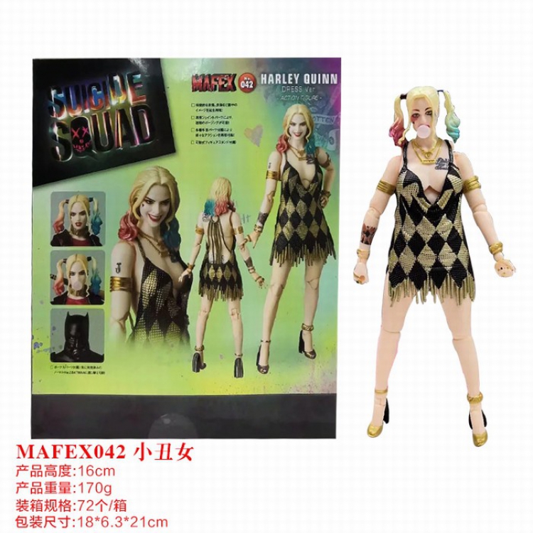 Suicide Squad Harley Quinn MAFEX042 Boxed Figure Decoration 16CM a box of 72
