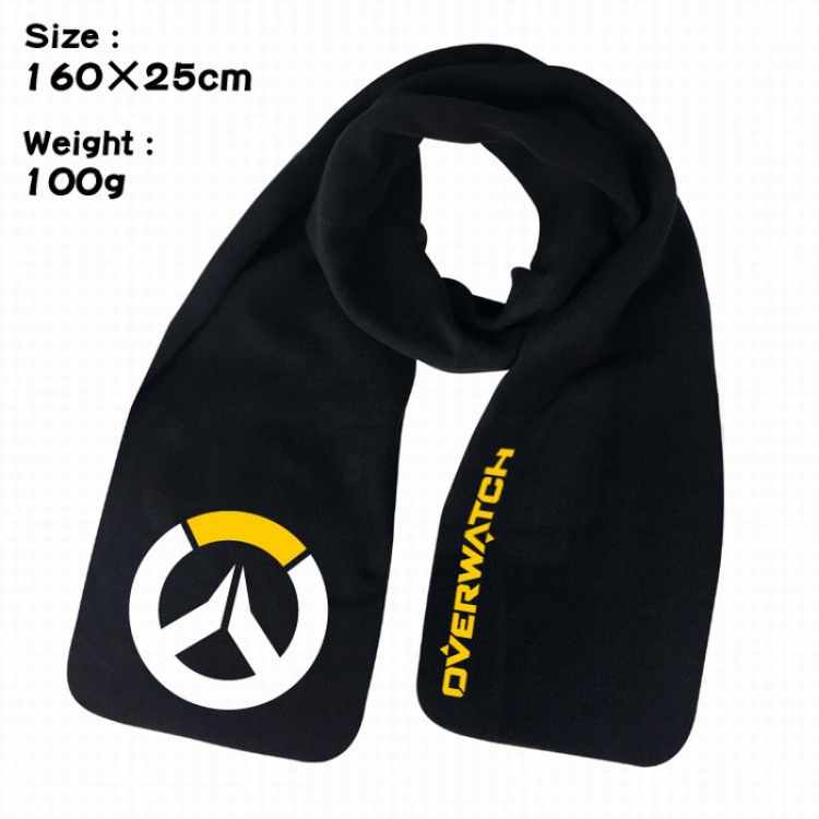 Overwatch Keep warm Plush Scarf Bib 160X25CM 100G Style A