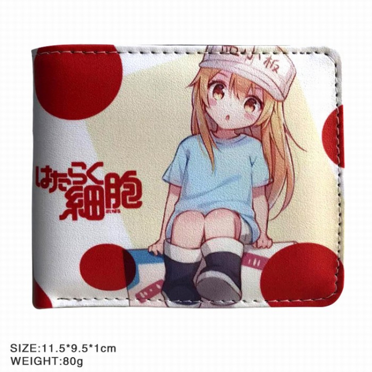 Working cell Twill two-fold short wallet purse 11.5X9.5X1CM 80G