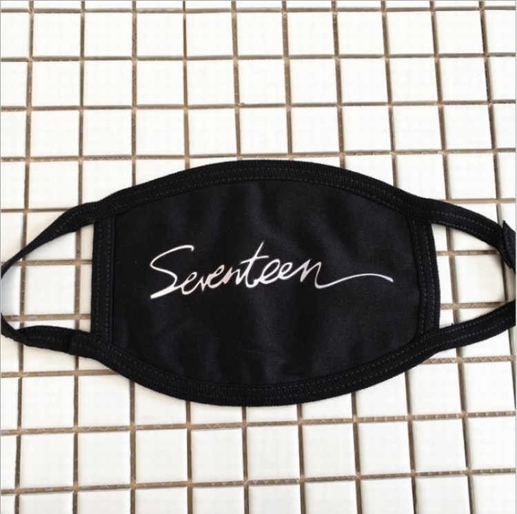 Seventeen letter Color printing Three layers of cotton Mask 25X11CM price for 5 pcs