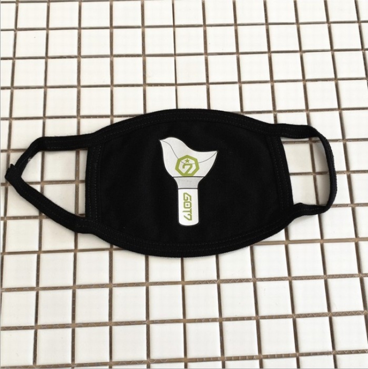 GOT7 Bird light Color printing Three layers of cotton Mask 25X11CM price for 5 pcs