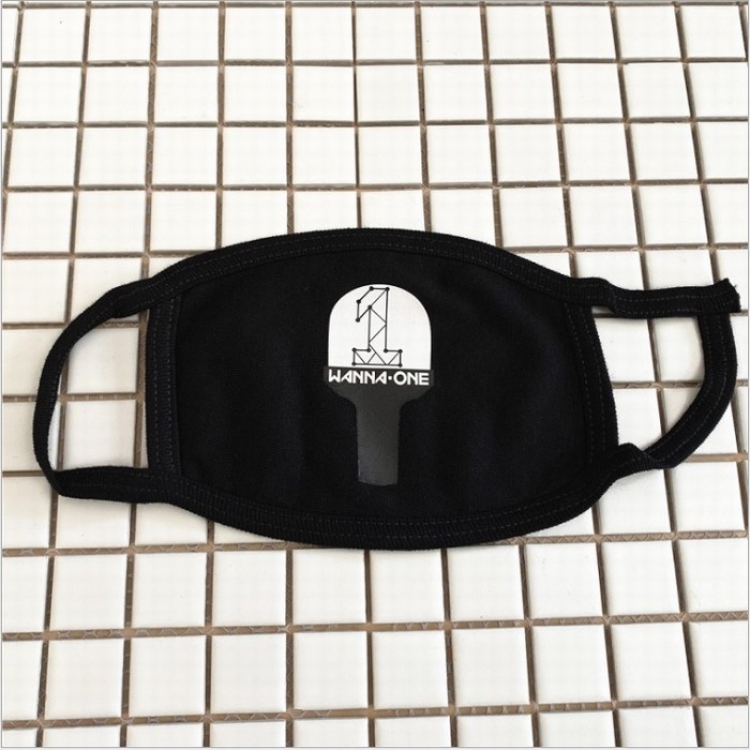 WANNA ONE Color printing Three layers of cotton Mask 25X11CM price for 5 pcs