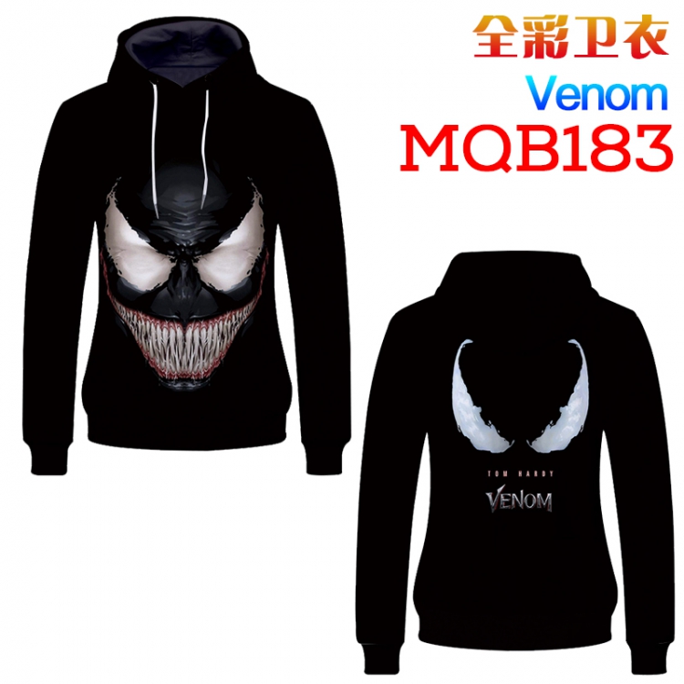 Venom Full color long sleeve with hat sweater M L XL XXL XXXL MQB183