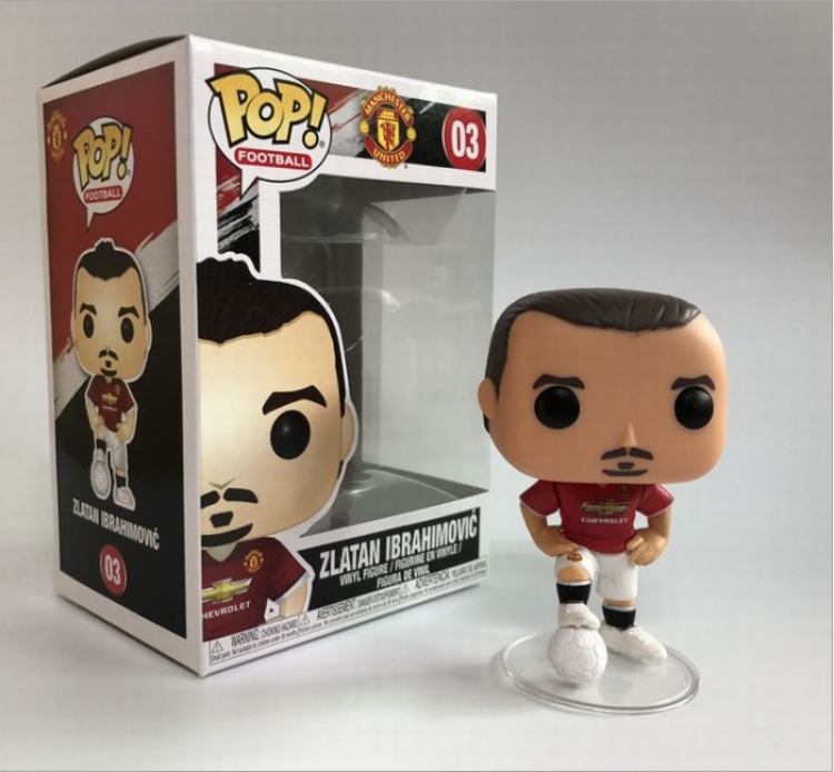 POP 03 Football star Zlatan Ibrahimović Boxed Figure Decoration 10CM