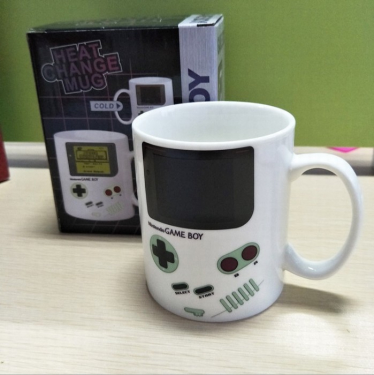 Game machine pattern Thermal induction ceramics Color changing mug cup price for 2 pcs
