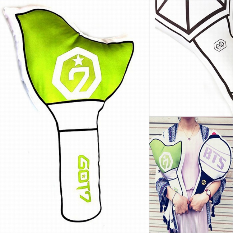 got7 Cheer lights Light stick Alien Pillow 40CM 190G pp bag price for 3 pcs preorder 2days