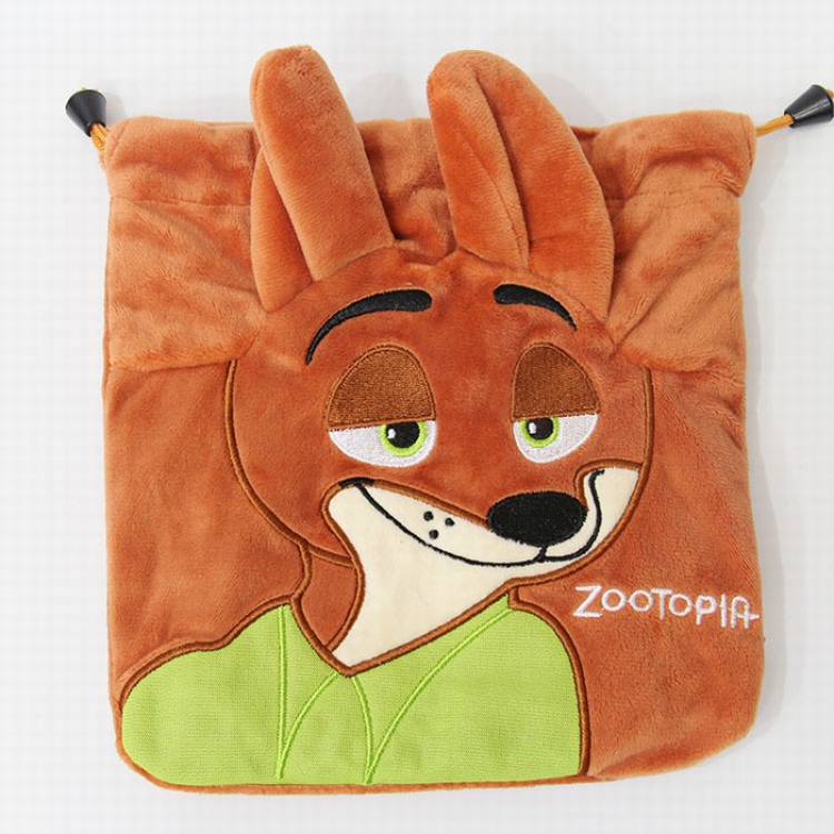 Zootopia FOX Plush Pouch 20X19CM