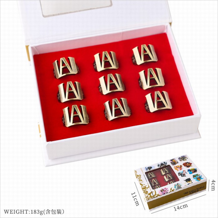 My Hero Academia Openwork ring price for 9 pcs style B