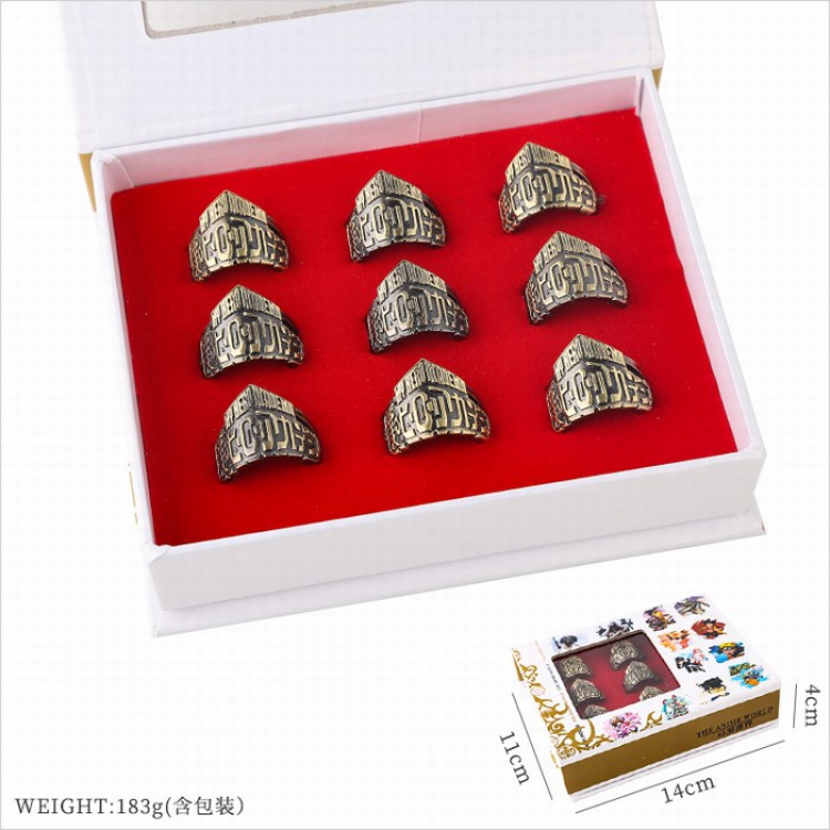 My Hero Academia Openwork ring price for 9 pcs style A