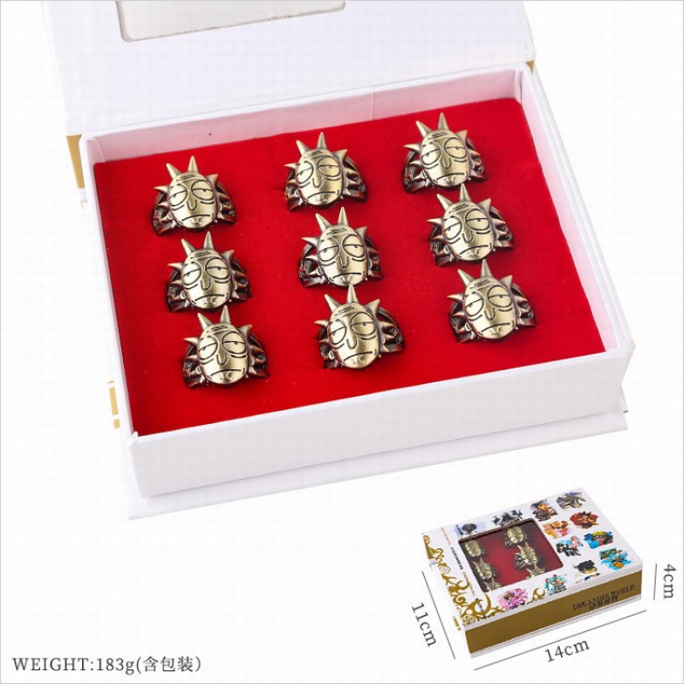 Rick and Morty Openwork ring price for 9 pcs