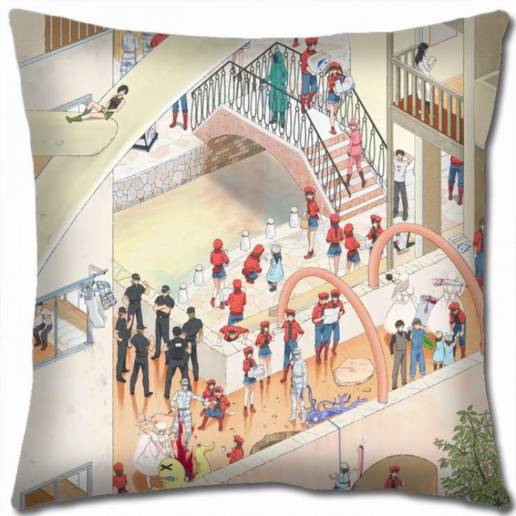 Working cell Double-sided full color pillow cushion 45X45CM G3-1 NO FILLING