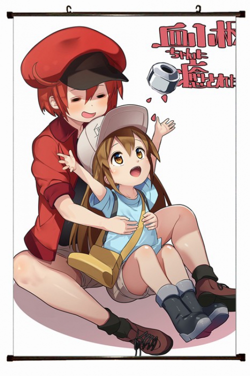 Working cell Plastic pole cloth painting Wall Scroll 60X90CM preorder 3 days G3-23 NO FILLING