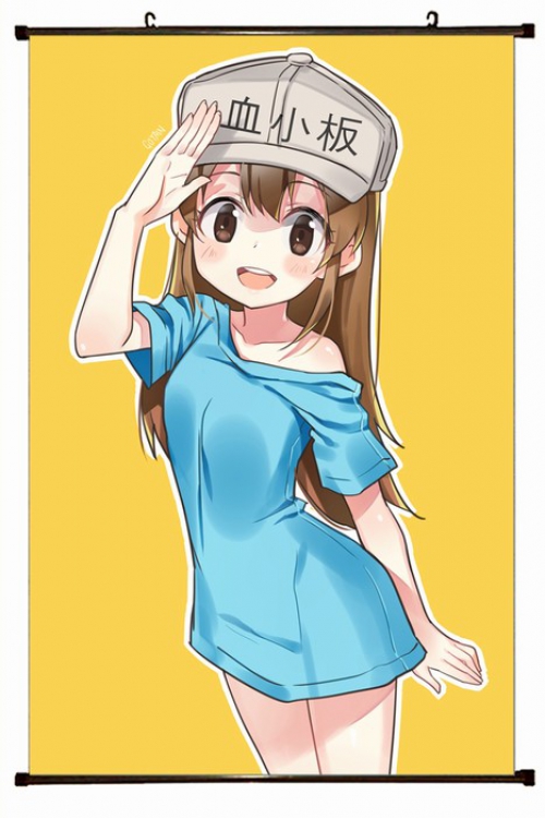 Working cell Plastic pole cloth painting Wall Scroll 60X90CM preorder 3 days G3-22 NO FILLING