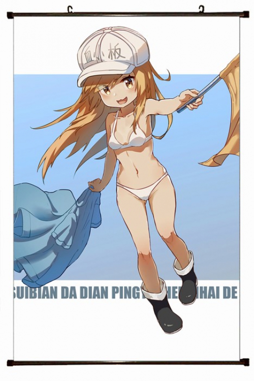 Working cell Plastic pole cloth painting Wall Scroll 60X90CM preorder 3 days G3-21 NO FILLING