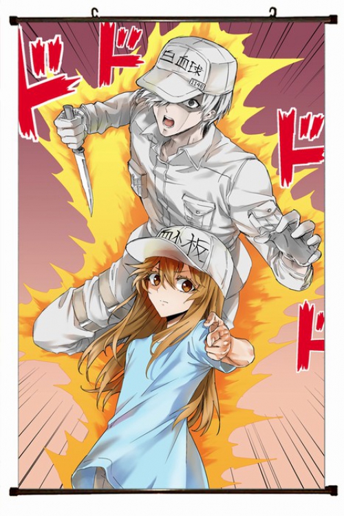 Working cell Plastic pole cloth painting Wall Scroll 60X90CM preorder 3 days G3-19 NO FILLING