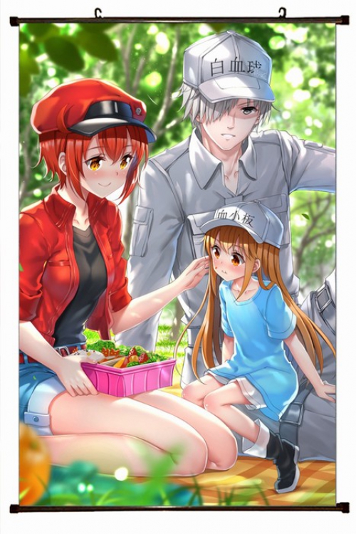 Working cell Plastic pole cloth painting Wall Scroll 60X90CM preorder 3 days G3-42 NO FILLING