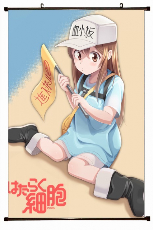 Working cell Plastic pole cloth painting Wall Scroll 60X90CM preorder 3 days G3-46 NO FILLING