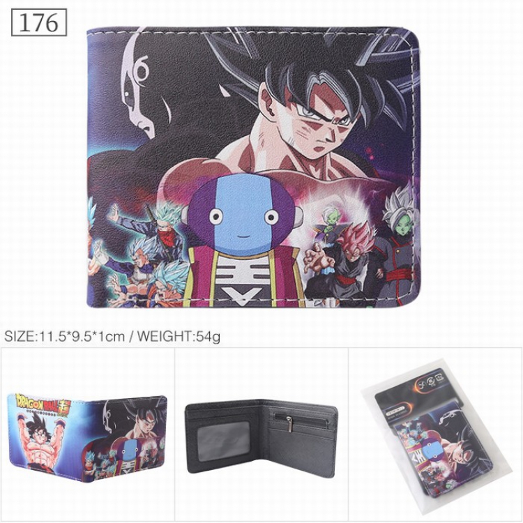 DRAGON BALL Twill two-fold short wallet purse 176