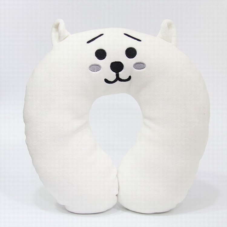 BTS BT21 U-shaped car neck pillow cushion plush toy cartoon 33X33CM 250G style G