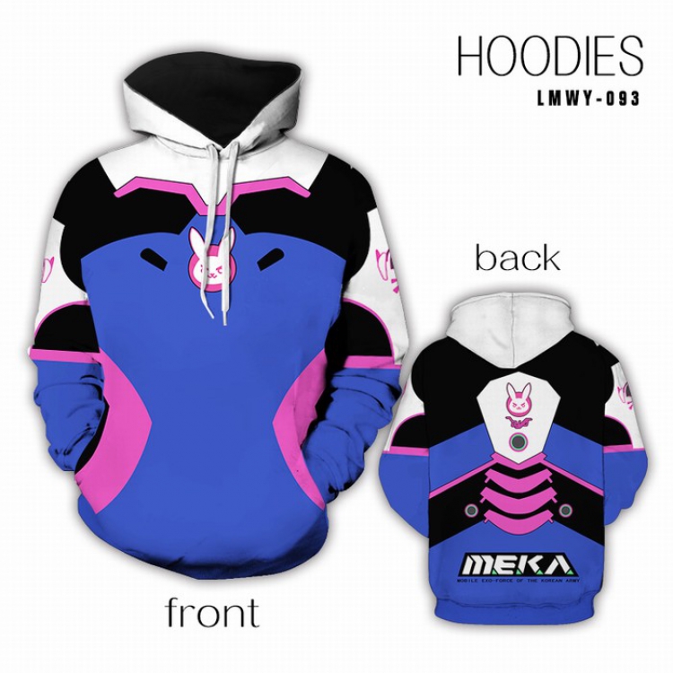 Overwatch Full Color Long sleeve Sweatshirt Hoodie preorder  2 days S M L XL XXL XXXL LMWY093