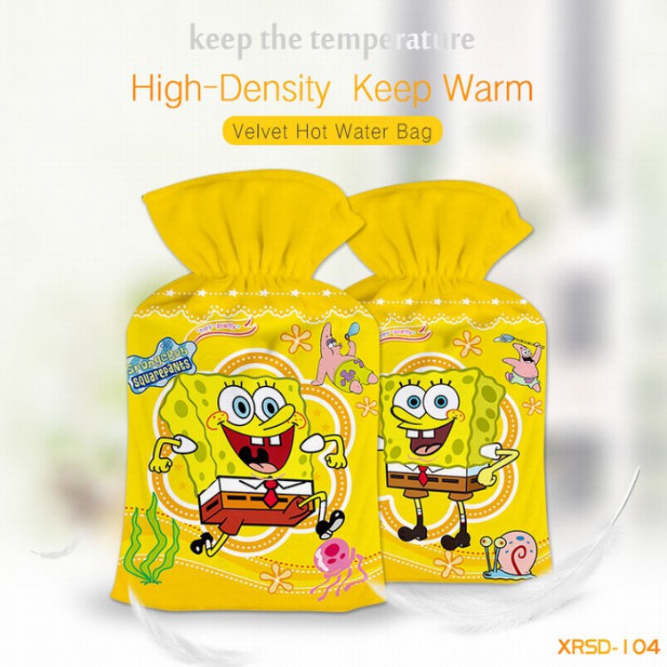 SpongeBob Fine plush Can be wash rubber Warm water bag XRSD104