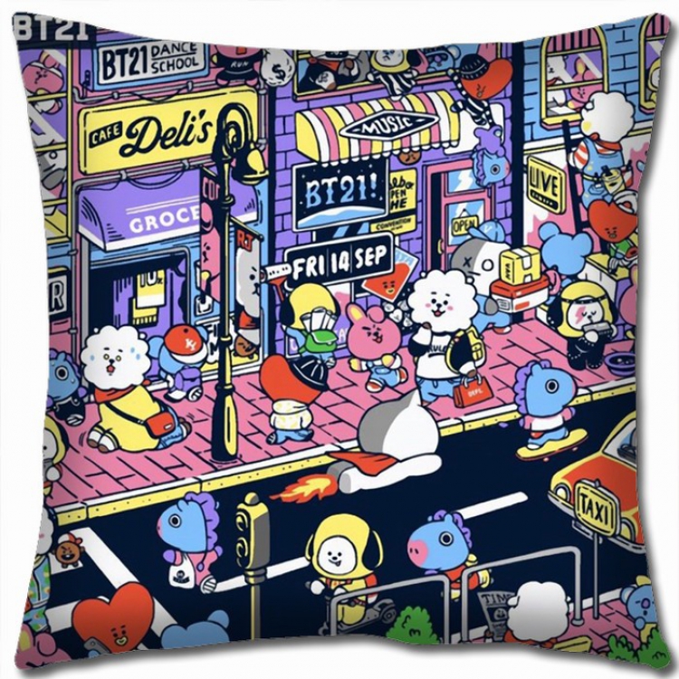 BTS Double-sided full color Pillow Cushion 45X45CM BTS1-129 NO FILLING