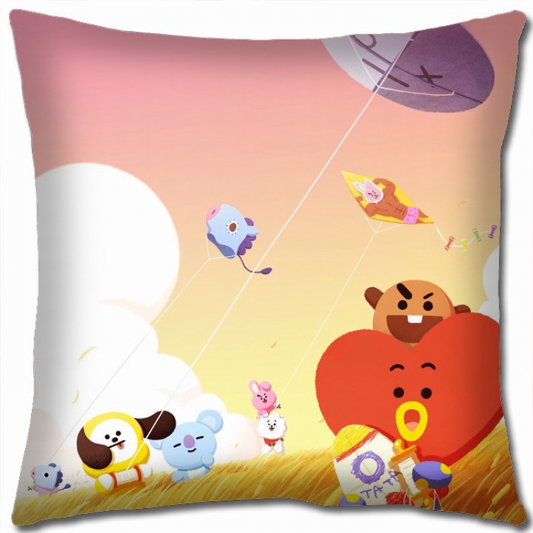 BTS Double-sided full color Pillow Cushion 45X45CM BTS1-133 NO FILLING