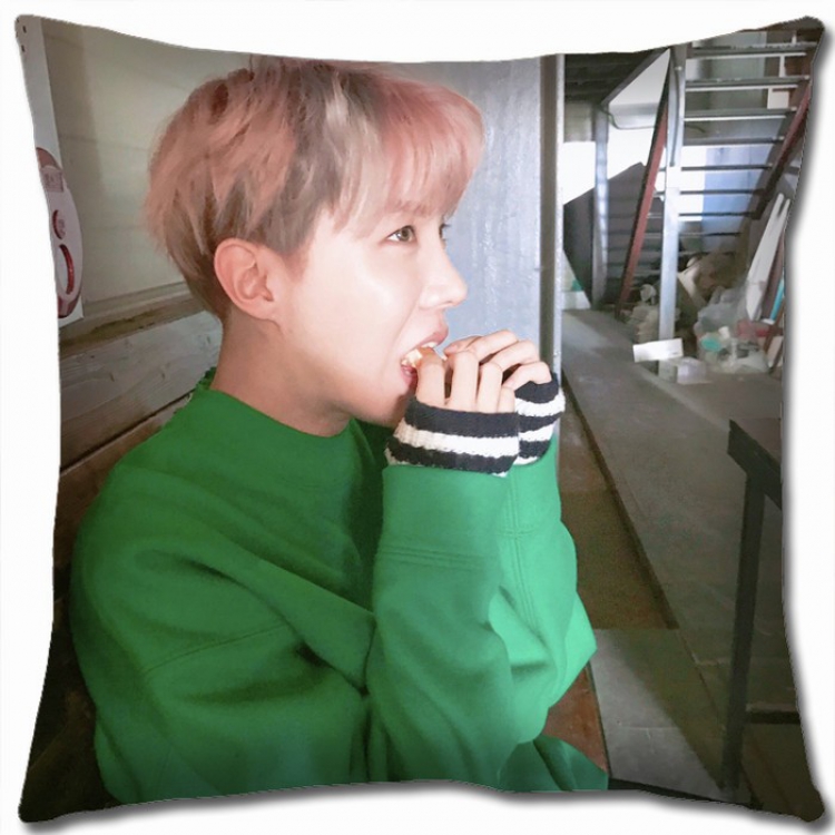 BTS Double-sided full color Pillow Cushion 45X45CM JH-4 NO FILLING