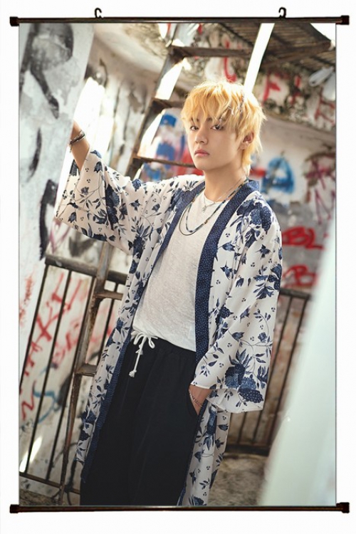 BTS Plastic pole cloth painting Wall Scroll 60X90CM preorder 3 days BTS-95 NO FILLING