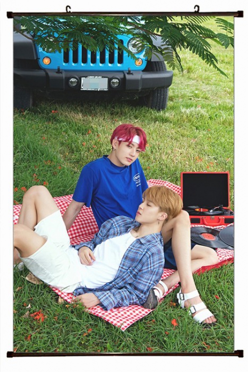 BTS Plastic pole cloth painting Wall Scroll 60X90CM preorder 3 days BTS-92 NO FILLING