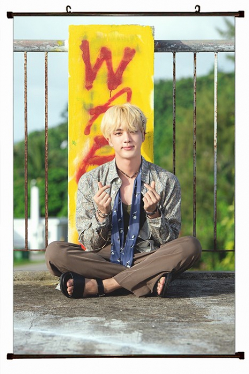 BTS Plastic pole cloth painting Wall Scroll 60X90CM preorder 3 days BTS-101 NO FILLING