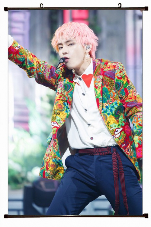 BTS Plastic pole cloth painting Wall Scroll 60X90CM preorder 3 days BTS-120 NO FILLING